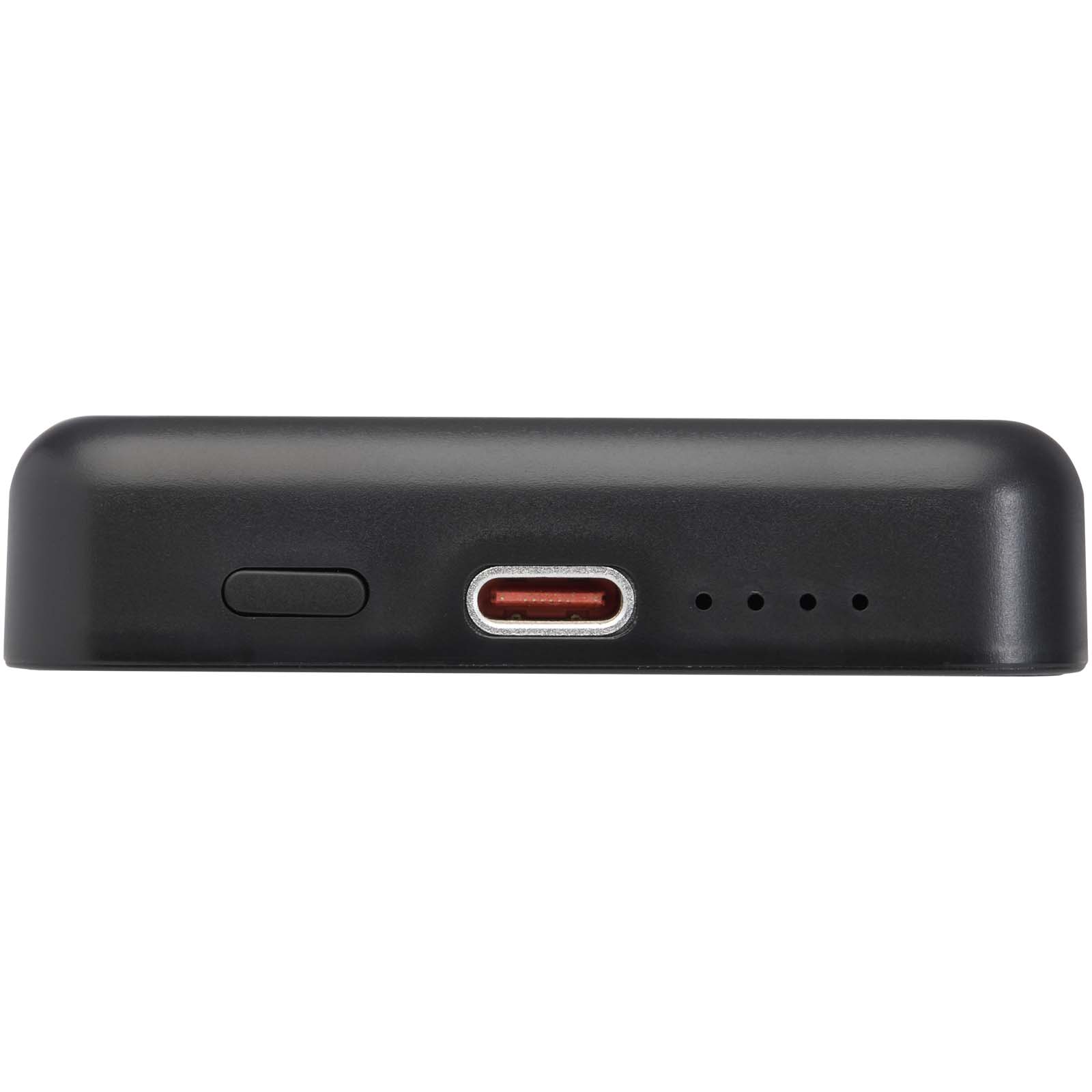 Acrab 15 W 5.000 mAh magnetische kabellose Powerbank mit 20 W PD aus recyceltem Kunststoff schwarz
