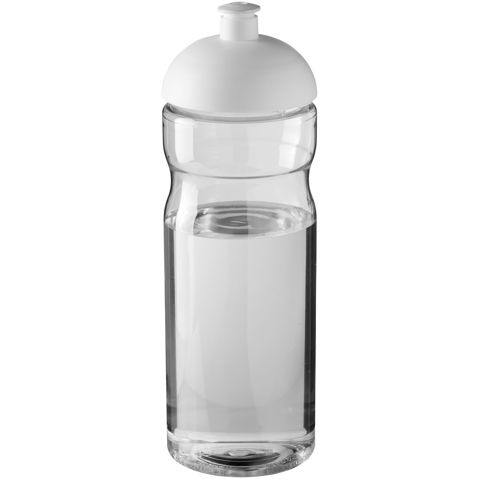 H2O Active® Base 650 ml Sportflasche mit Stülpdeckel transparent, weiss