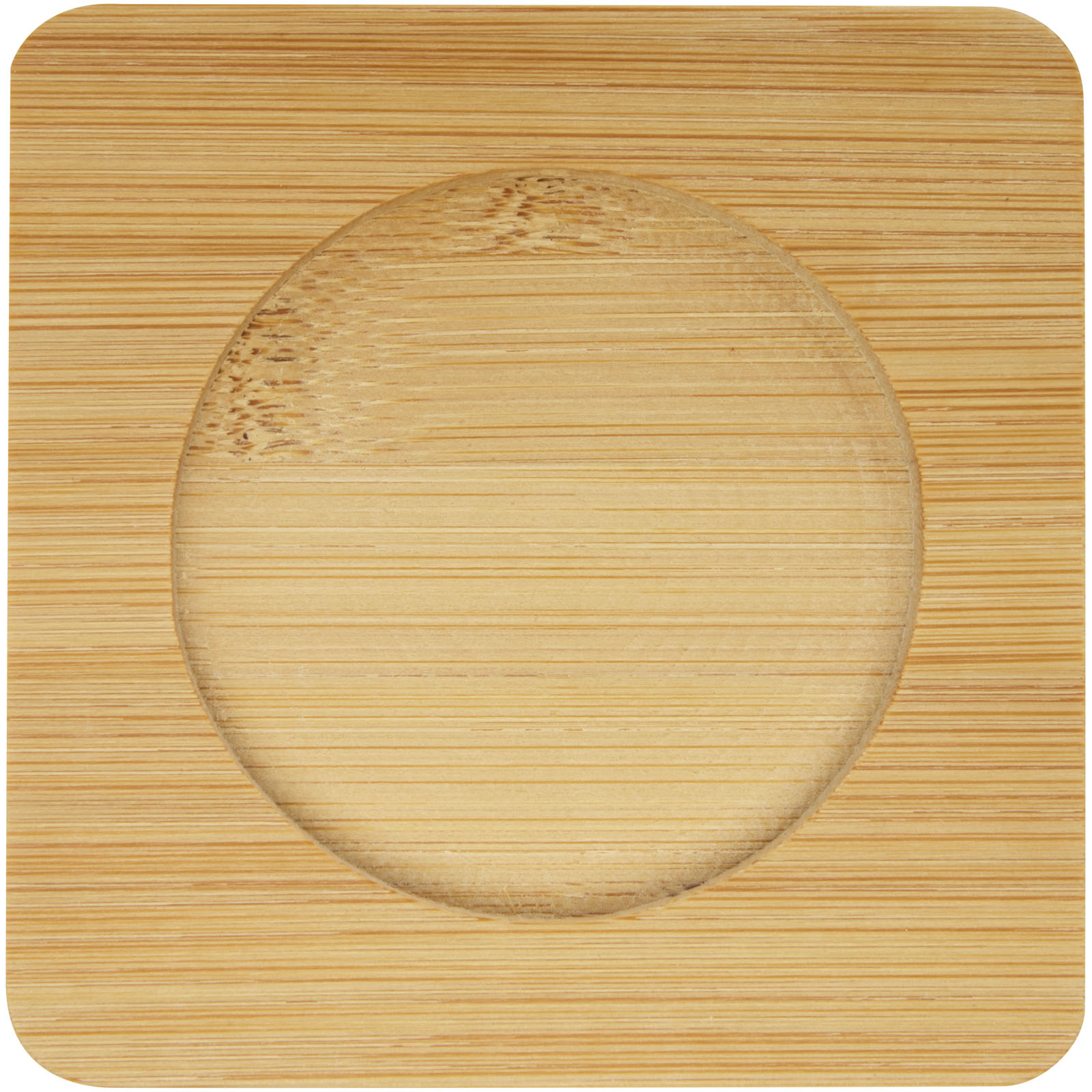 Manti 2-teiliger 350 ml doppelwandiger Glasbecher mit Bambusuntersetzer transparent, natural
