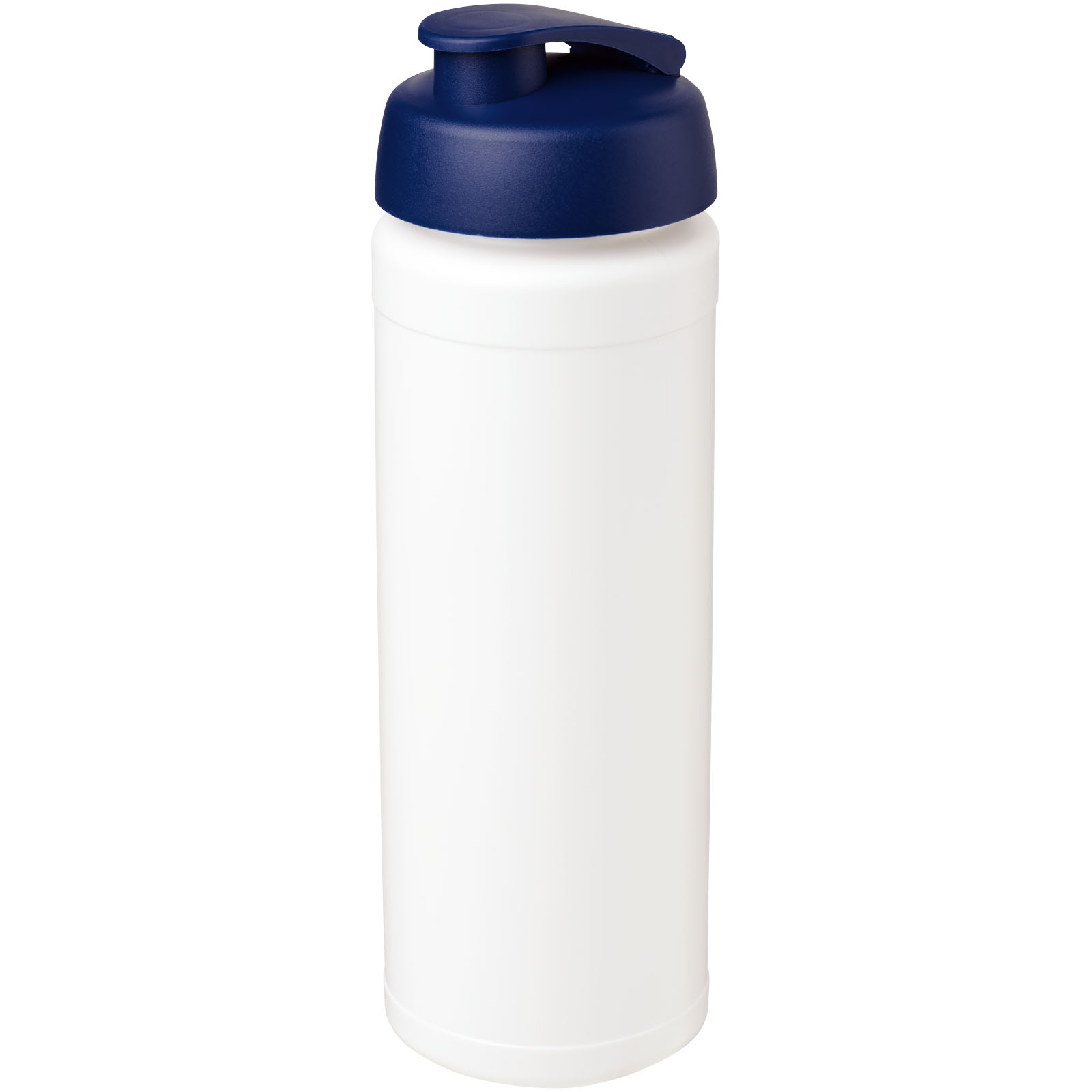 Baseline® Plus grip 750 ml Sportflasche mit Klappdeckel weiss, blau