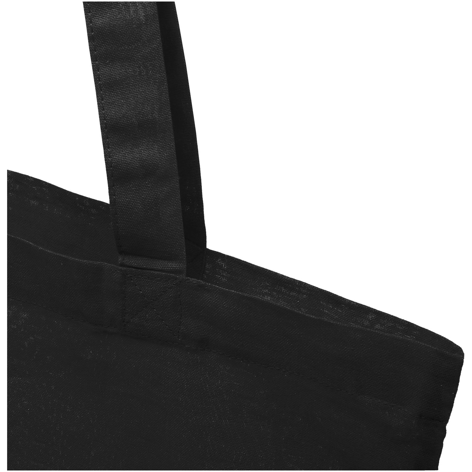Madras 140 g/m² Baumwoll Tragetasche 7L schwarz