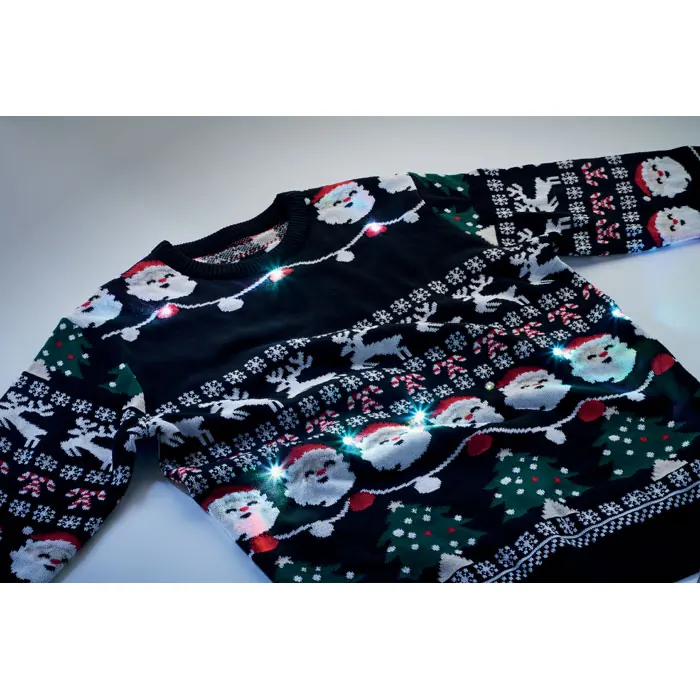 Weihnachts-LED-Pullover L/XL