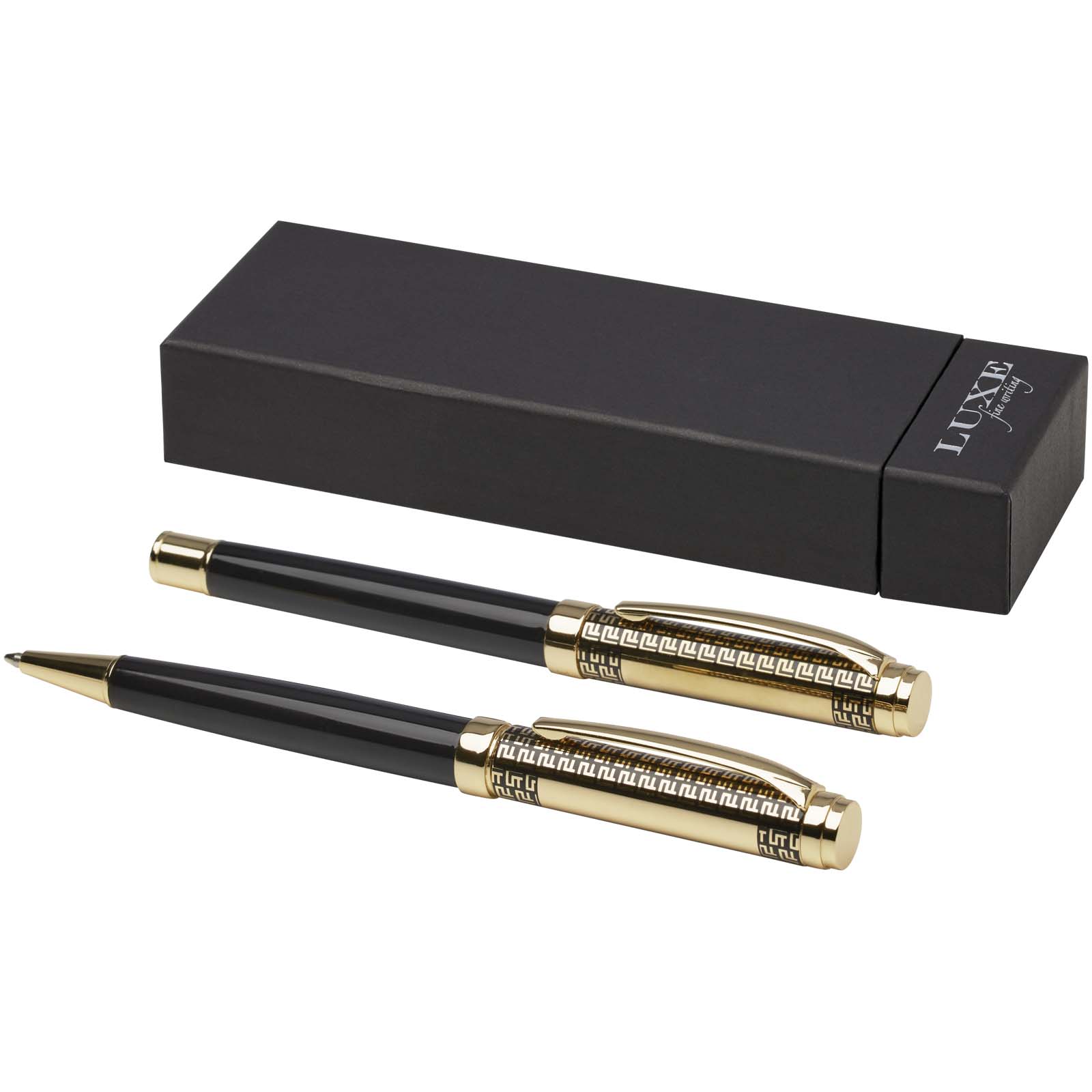 Legato Kugelschreiber und Tintenroller Set (blaue Mine) gold