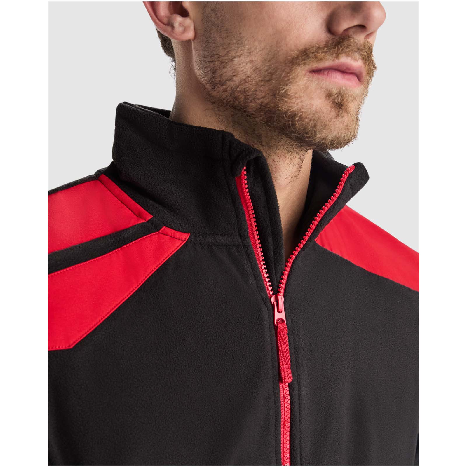 Terrano Mikrofleecejacke, unisex blei, schwarz