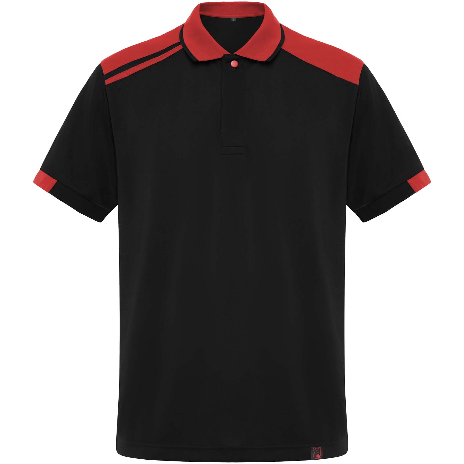 Samurai Kurzärmeliges Poloshirt mit antibakterieller Wirkung, 160 g/m2, unisex schwarz, rot