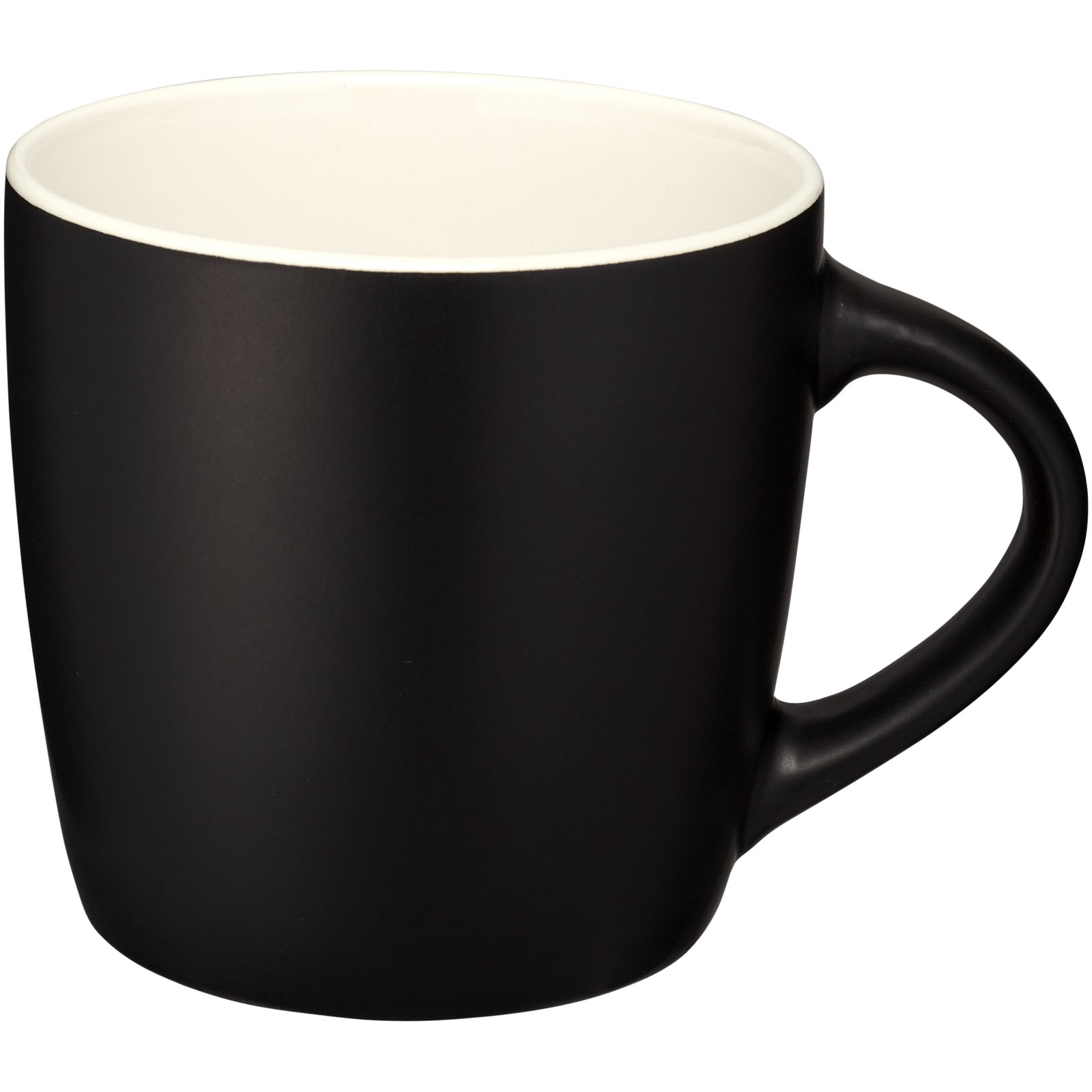 Riviera 340 ml Keramikbecher schwarz, weiss