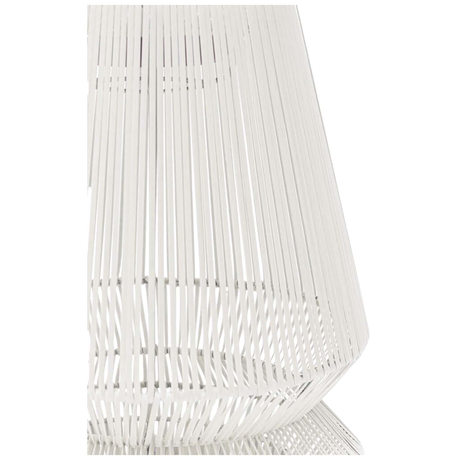 Originalhome Lampion tragbare Laterne aus recyceltem Material hellgrau