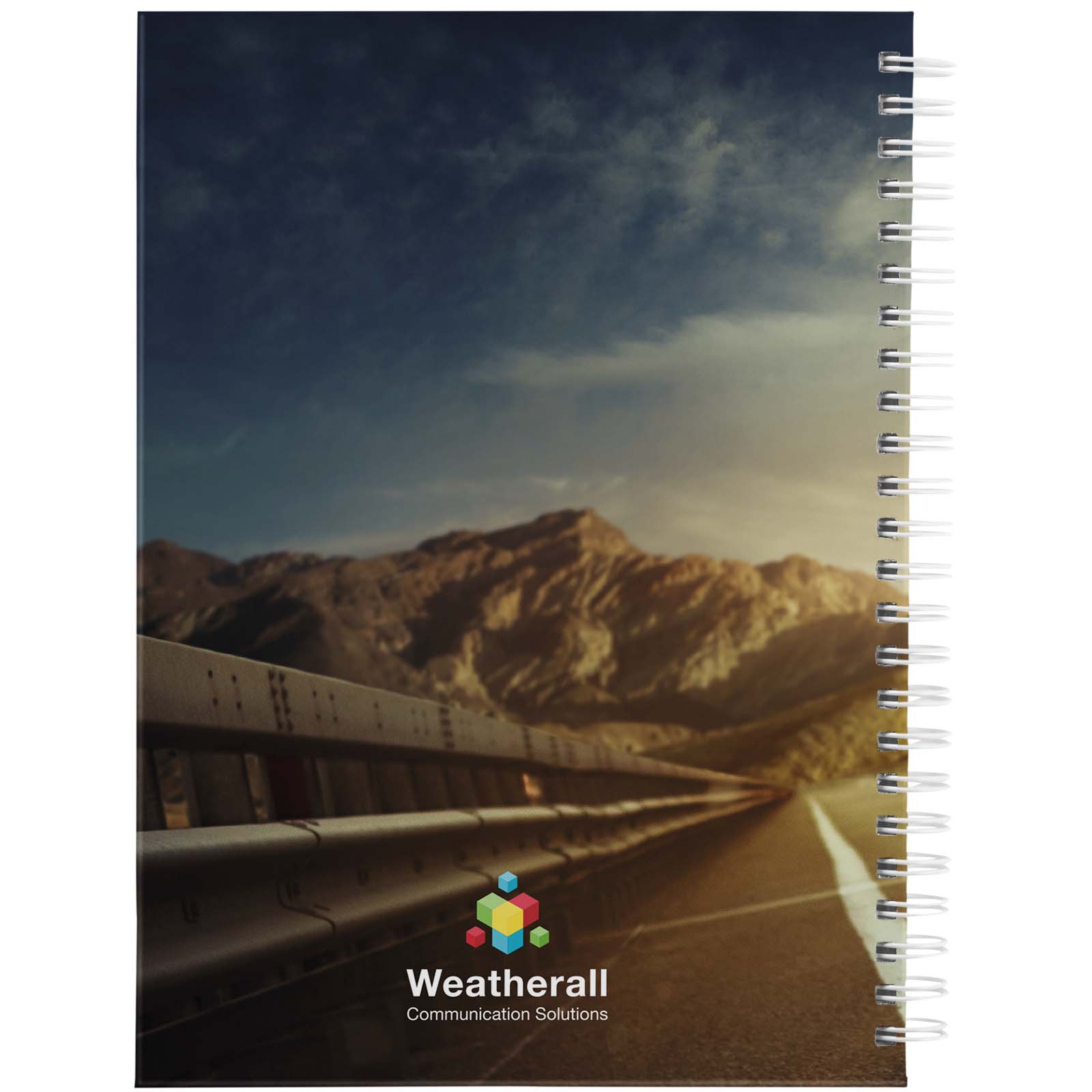 Desk-Mate® A5 Hardcover Tagebuch, undatiert weiss