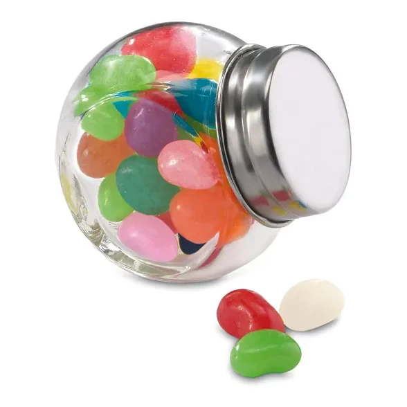 Geleebonbons im Glasspender