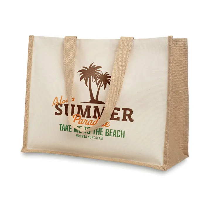 Jute/Canvas Shopper 
