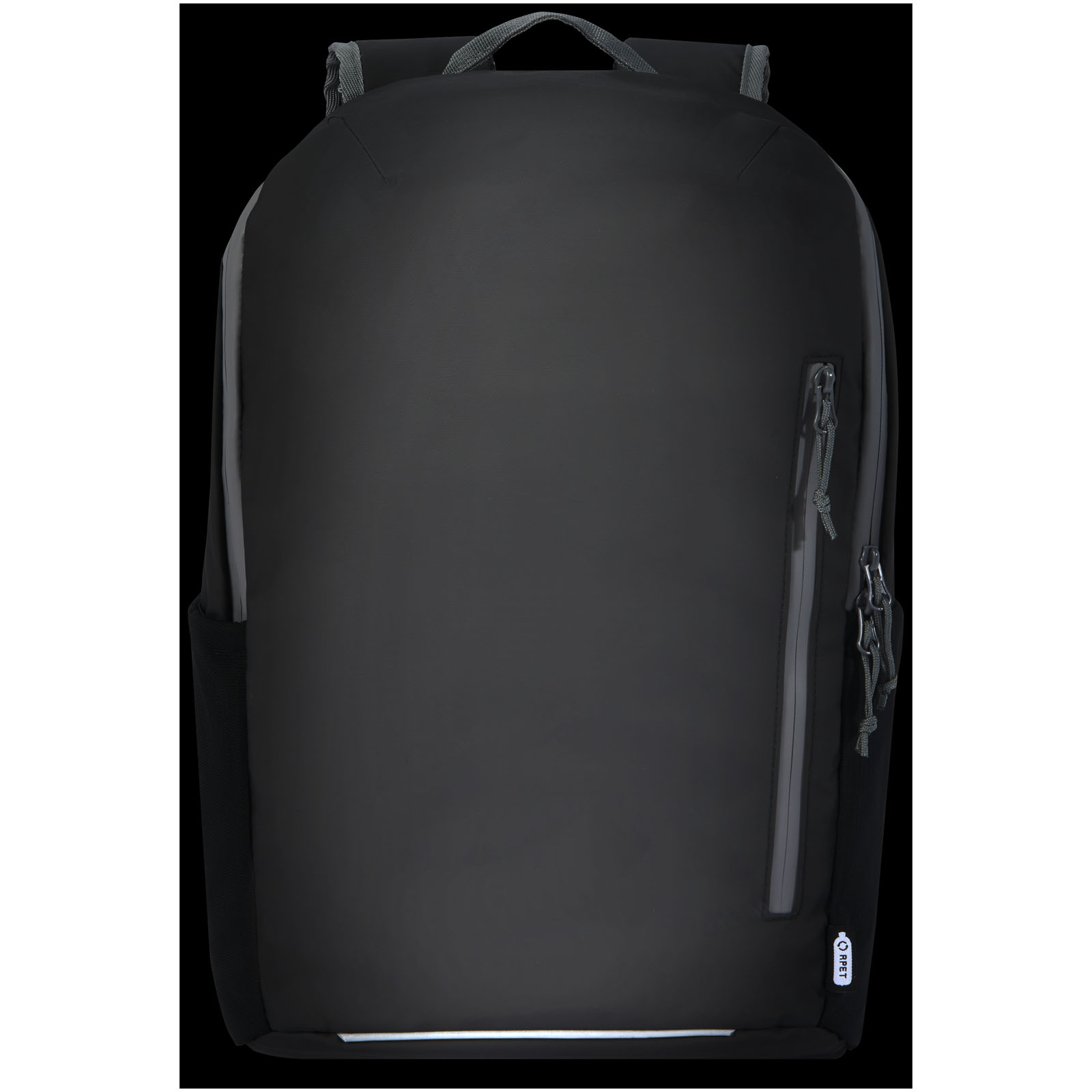 Aqua wasserabweisender 15" Laptop-Rucksack aus GRS Recyclingmaterial 21 L schwarz