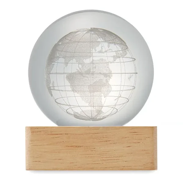 LED-Glaskugel Globus