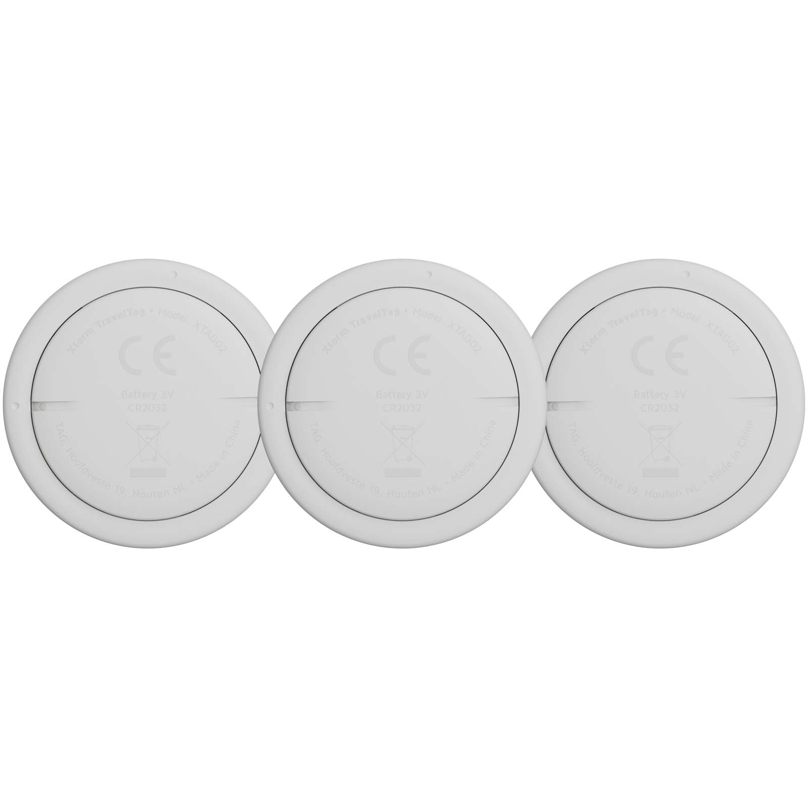 Xtorm XTAG2GA wasserfeste Reise-Smart-Tags, 3er Set aschweiß-melange