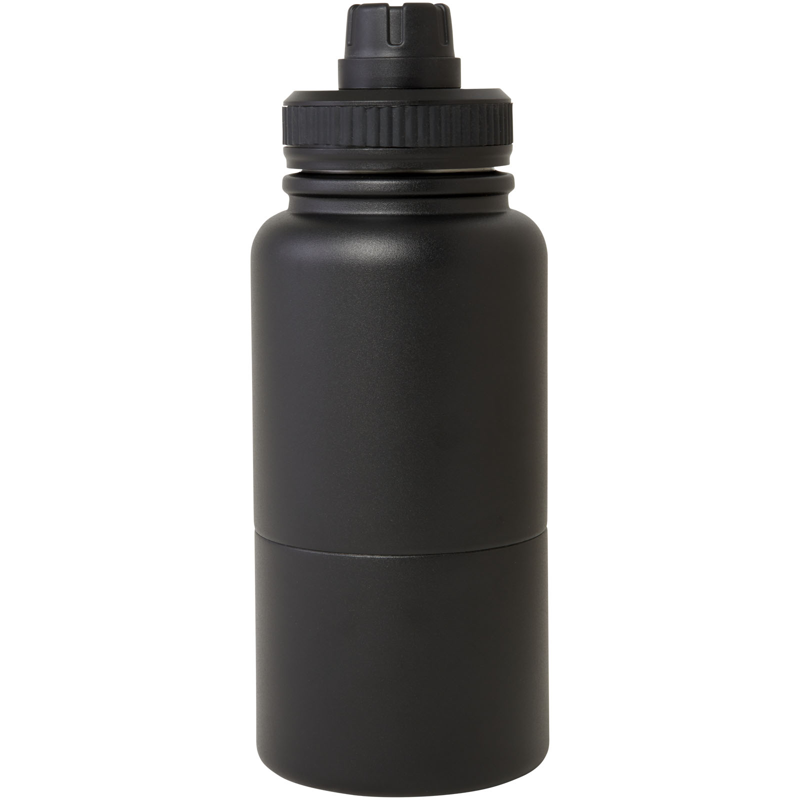 Dupeca 840 ml RCS-zertifizierte Isolierflasche aus Edelstahl schwarz