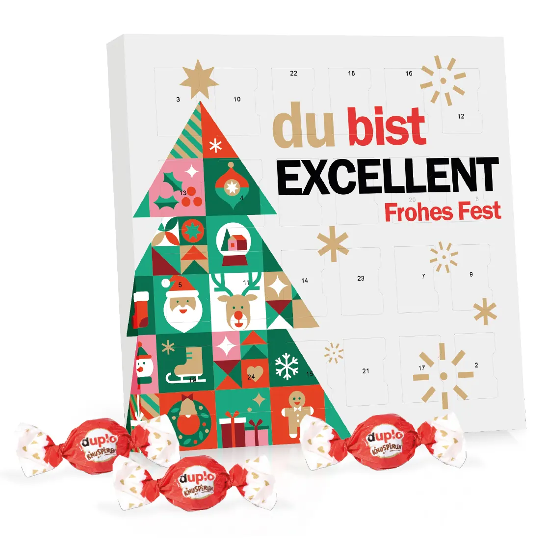 Tisch-Adventskalender duplo
