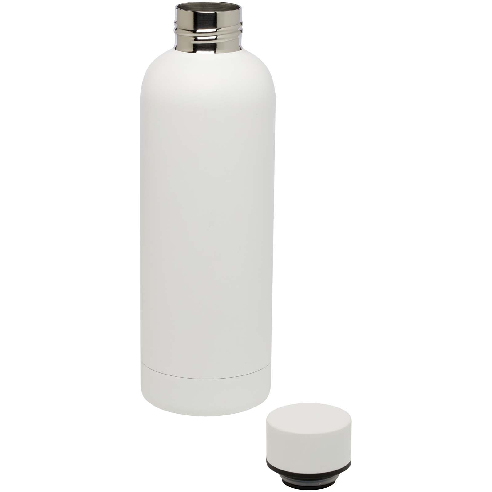 Spring 500 ml RCS-zertifizierte Kupfer-Vakuum Isolierflasche aus recyceltem Edelstahl weiss