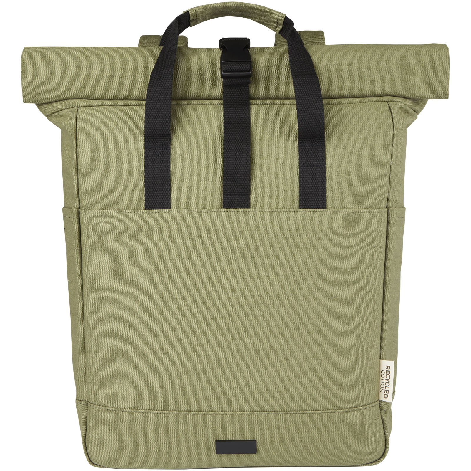 Joey 15" GRS Rolltop Laptoprucksack aus recyceltem Canvas 15 L olive