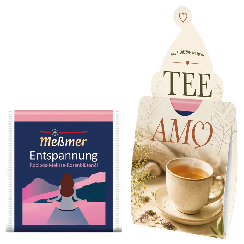 Tee Amo Meßmer Tee Entspanung Rooibos, Melisse, Rosenblütentee