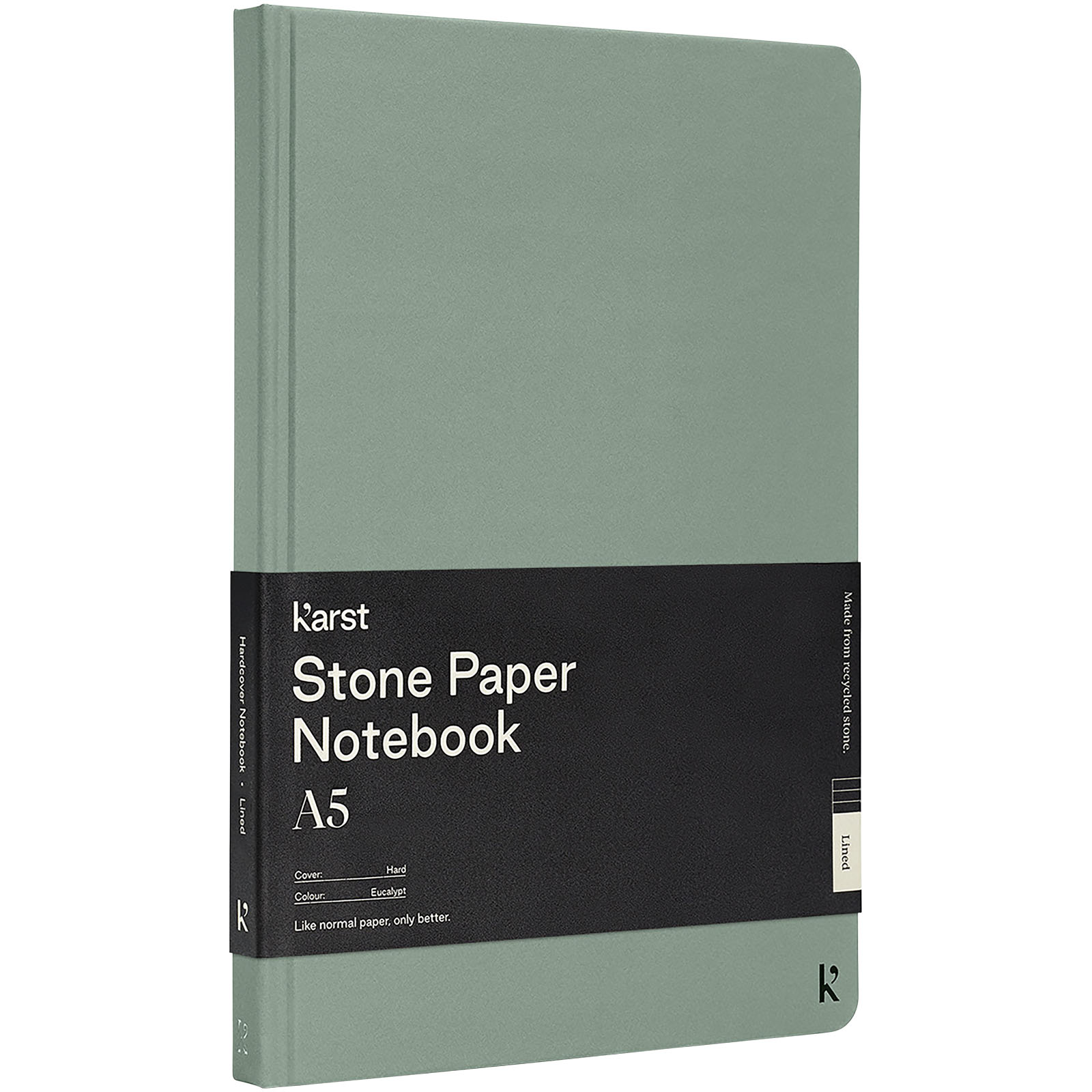 Karst® A5 Hardcover Notizbuch heather grün