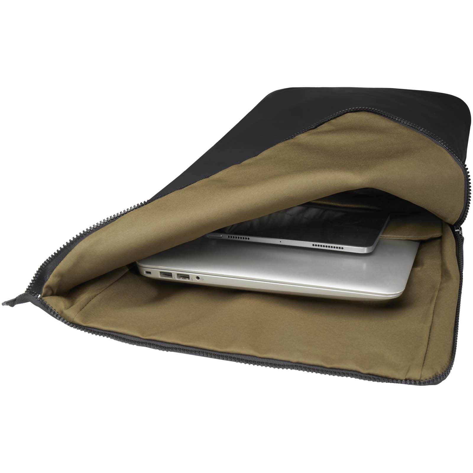 Turner 15,6" GRS-recycelter Rolltop Laptop-Rucksack 12 L schwarz