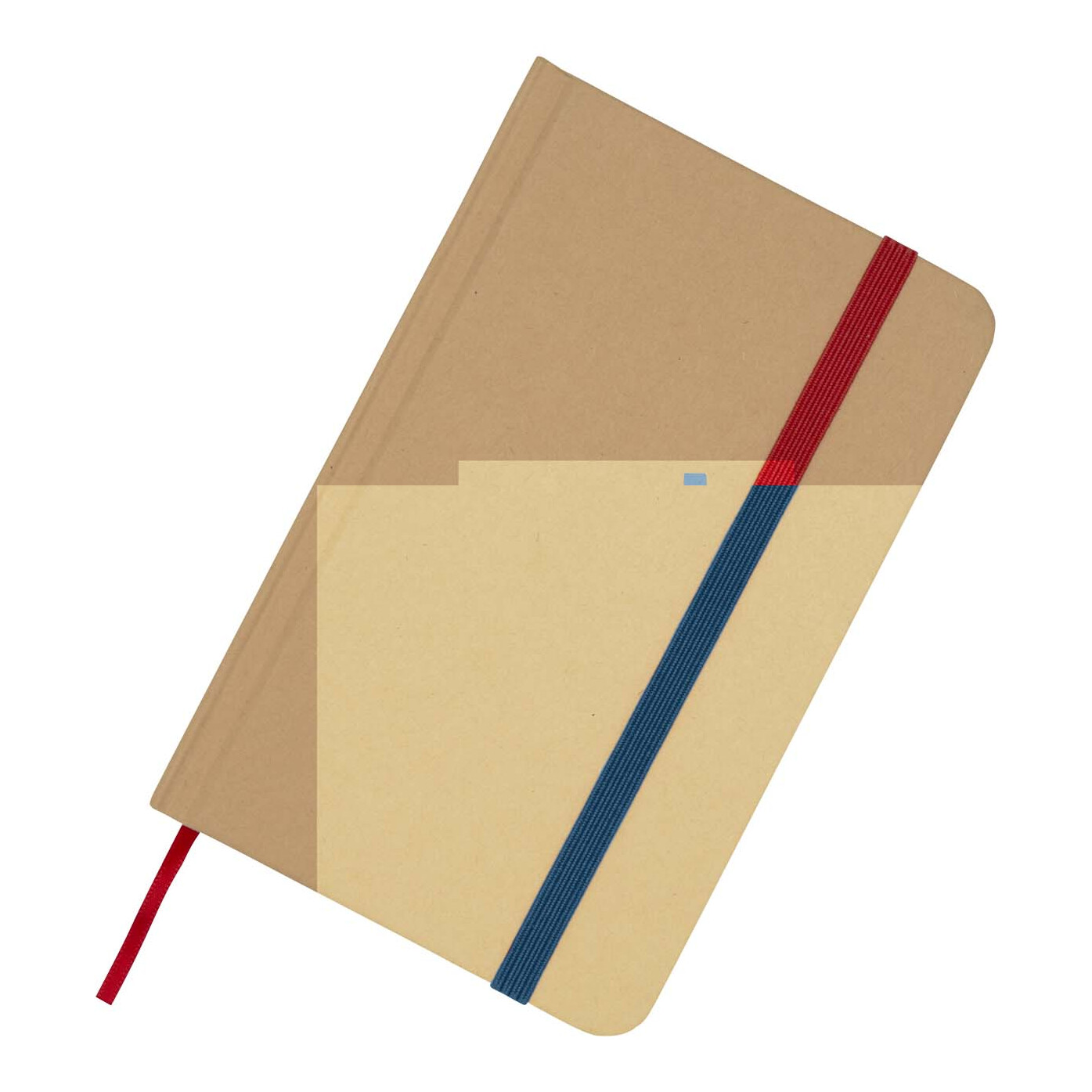 Reed A6 Hardcover Notizbuch, blanko, aus recyceltem Material Ozeanblau