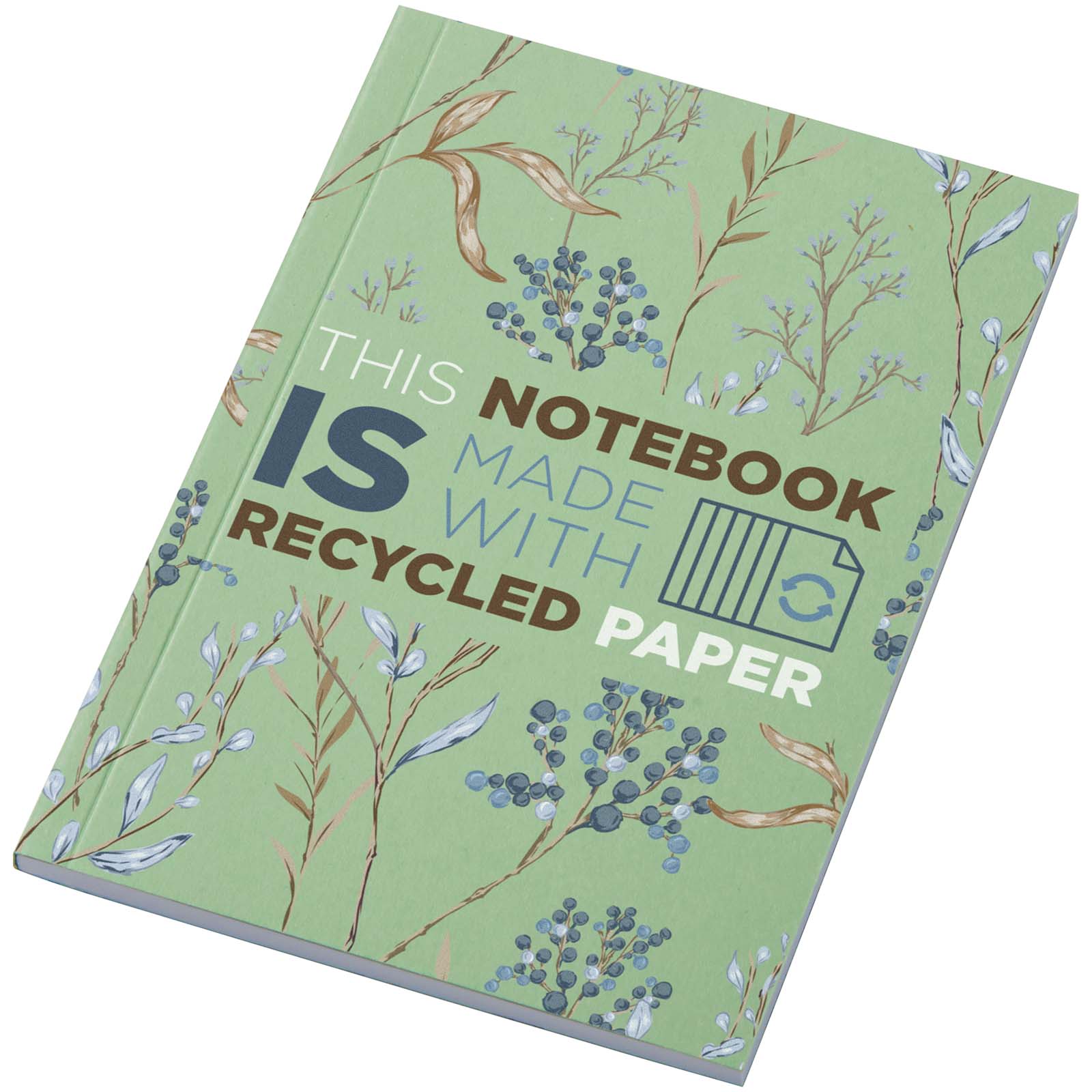 Novella Austen Colours A6 Softcover Notizbuch aus Recyclingmaterial – 50 Blatt grün