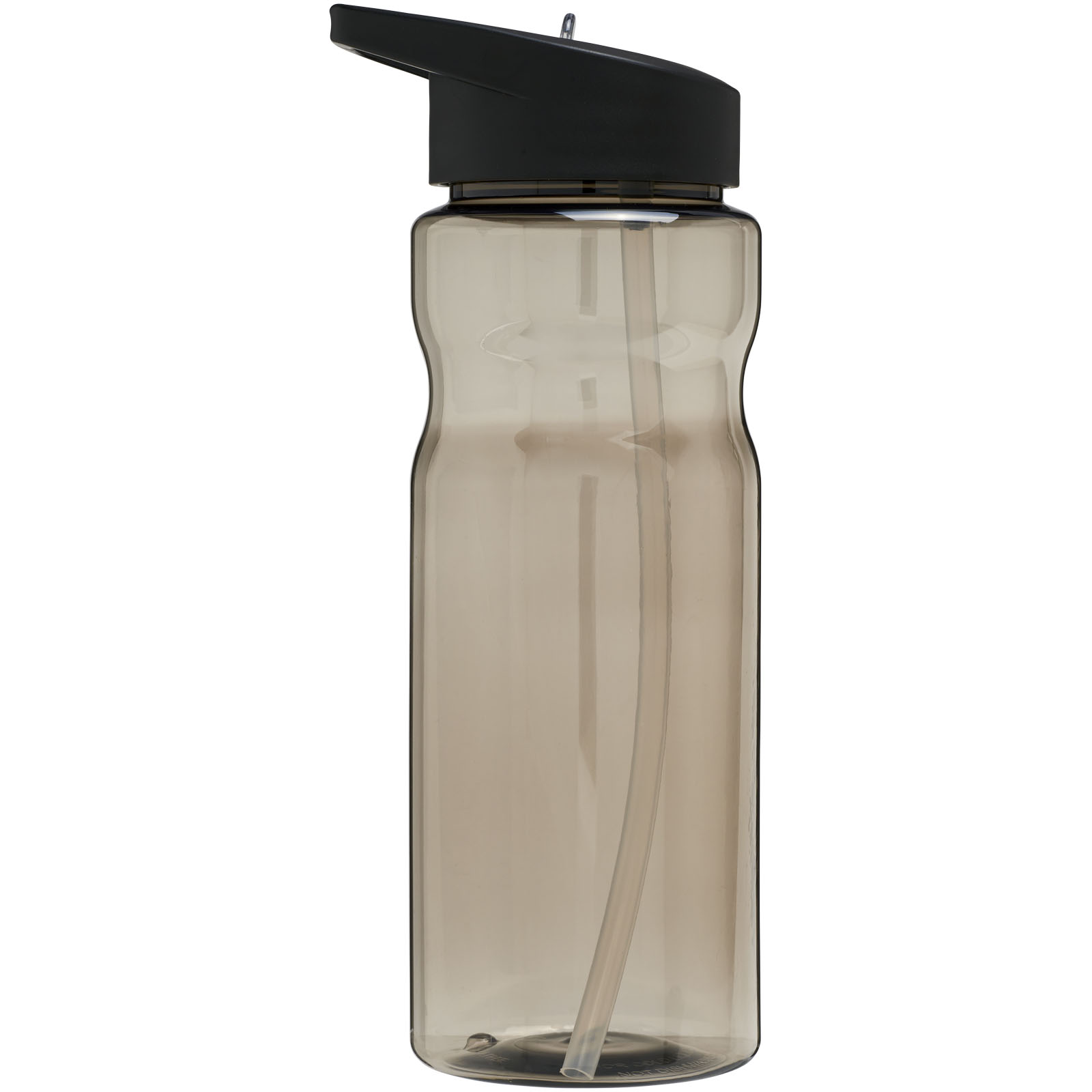 H2O Active® Base 650 ml Sportflasche mit Ausgussdeckel charcoal, schwarz