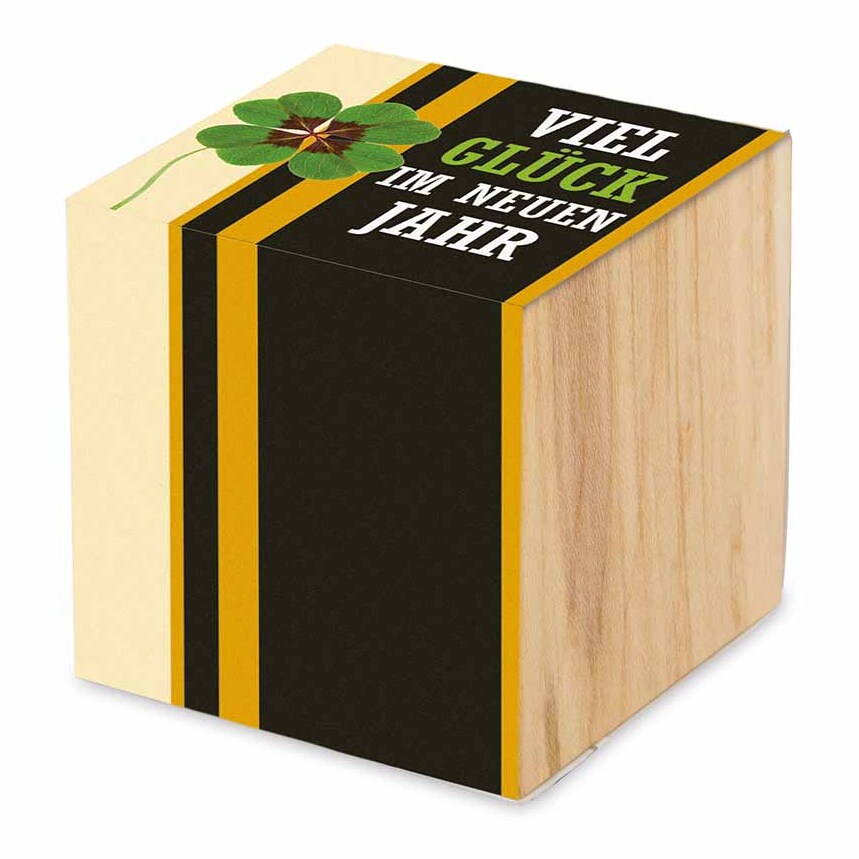 Pflanz-Holz - Standardmotiv - Glücksklee