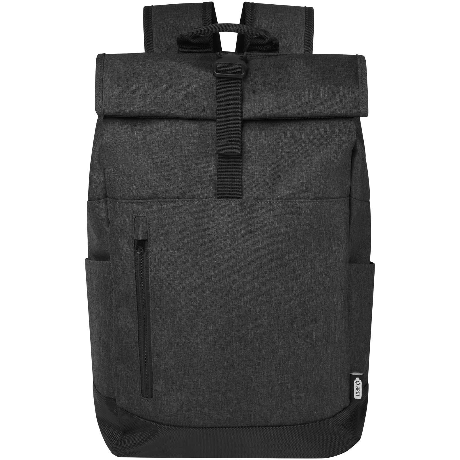 Libra 15,6" GRS recycelter Rolltop Laptop-Rucksack 12L heather charcoal