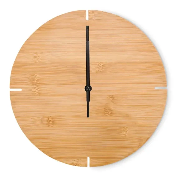 Wanduhr Bambus