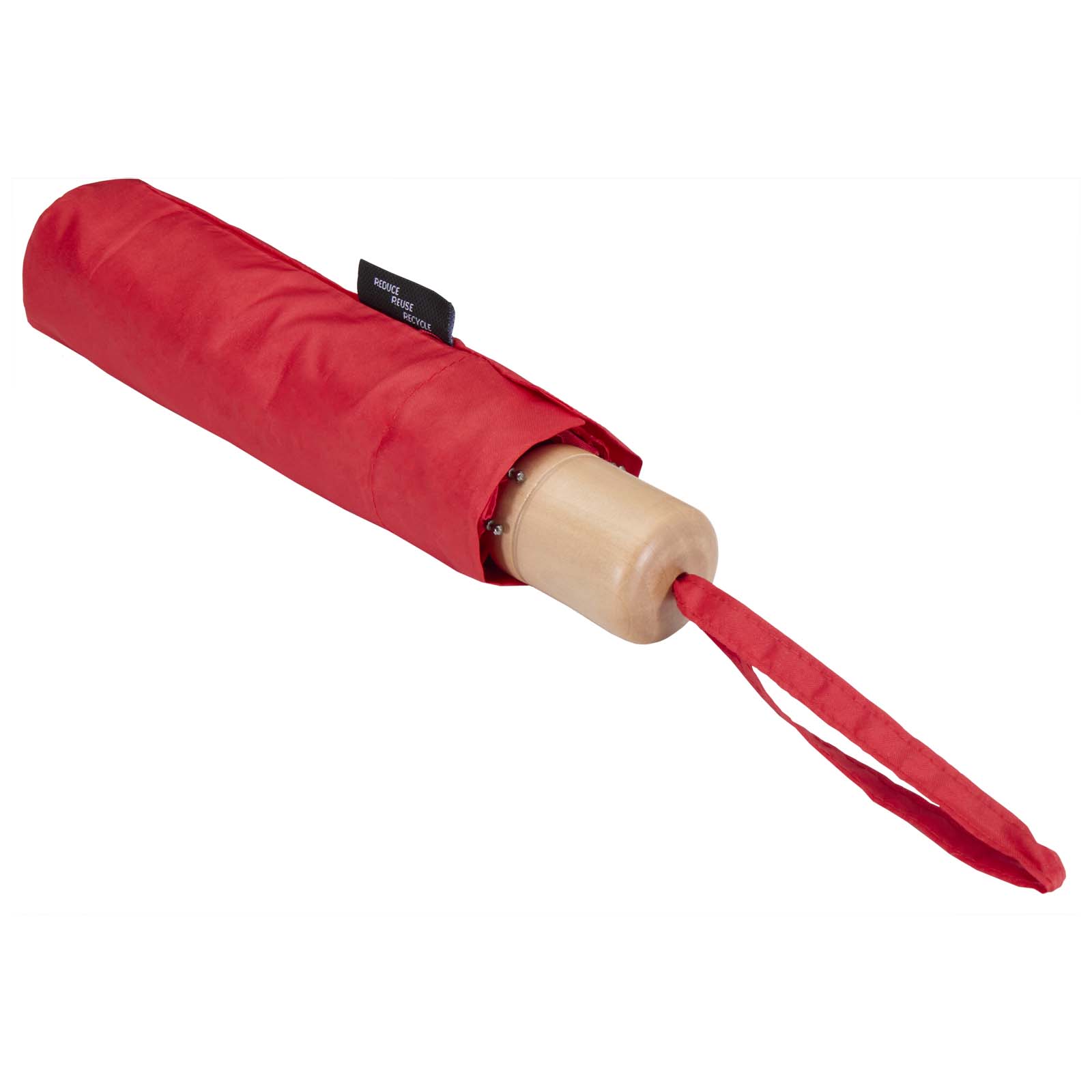 Dane 21" RPET Kompaktregenschirm rot