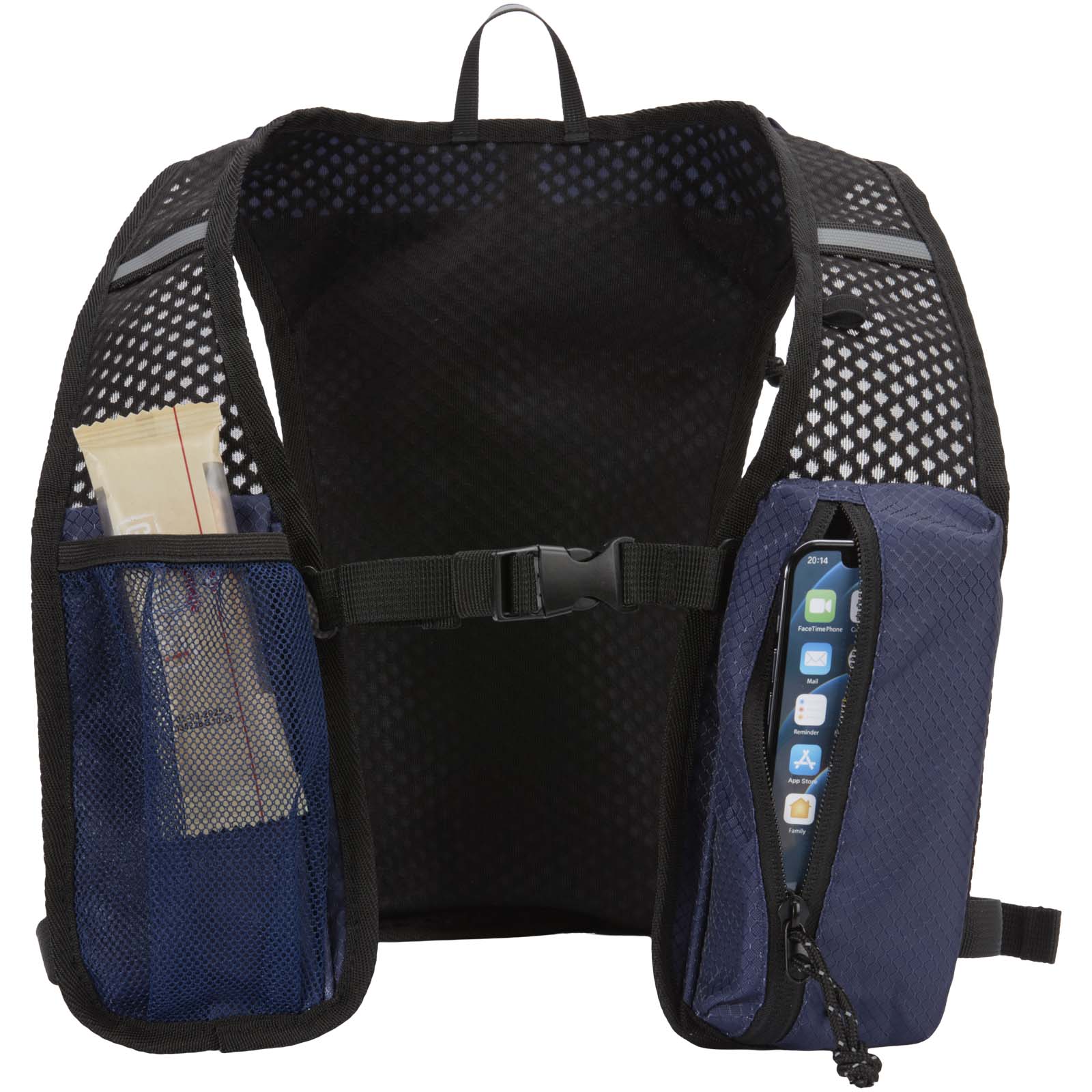 Varyon GRS-recycelte Laufweste mit Trinkfunktion 5 L navy