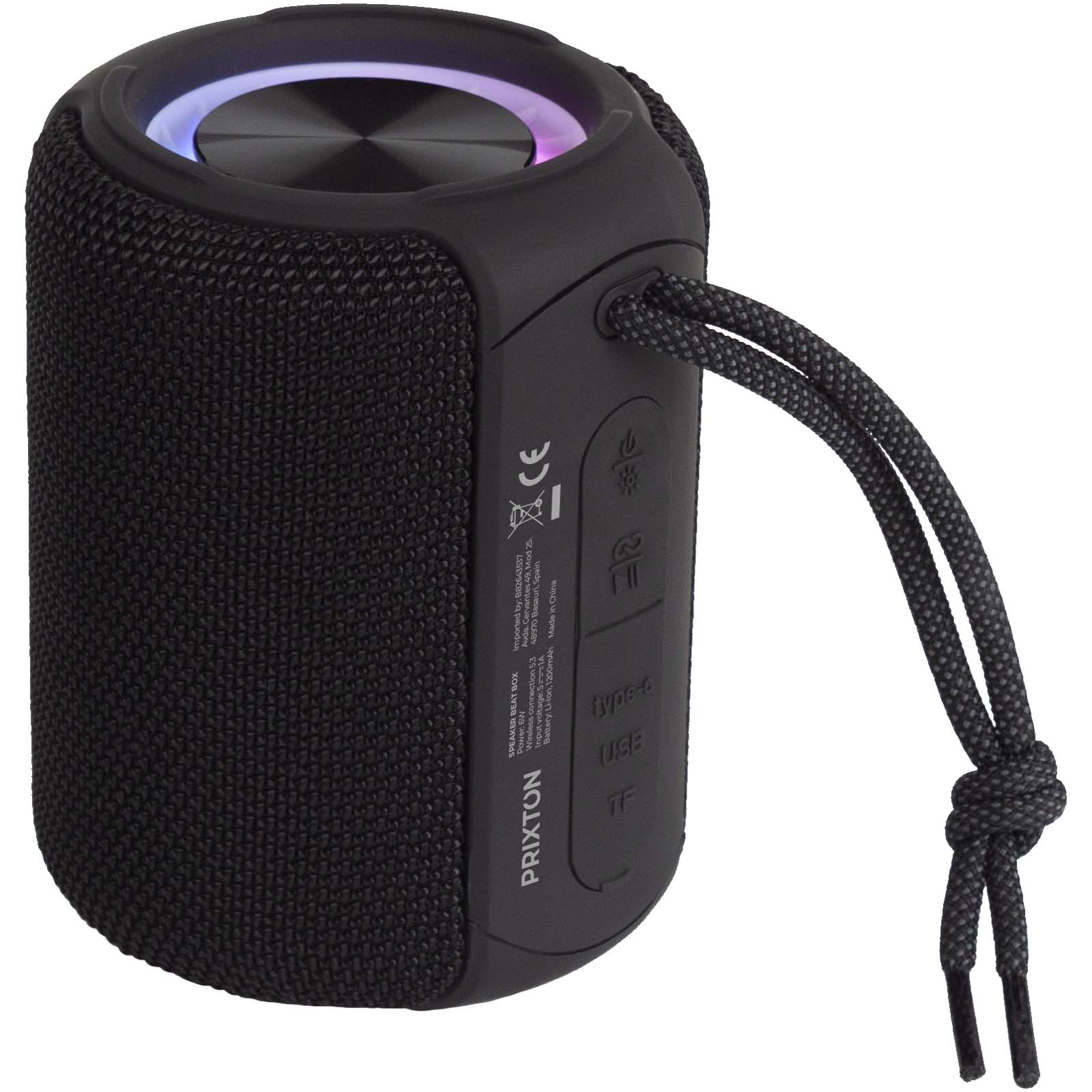 Prixton Beat Box Lautsprecher schwarz