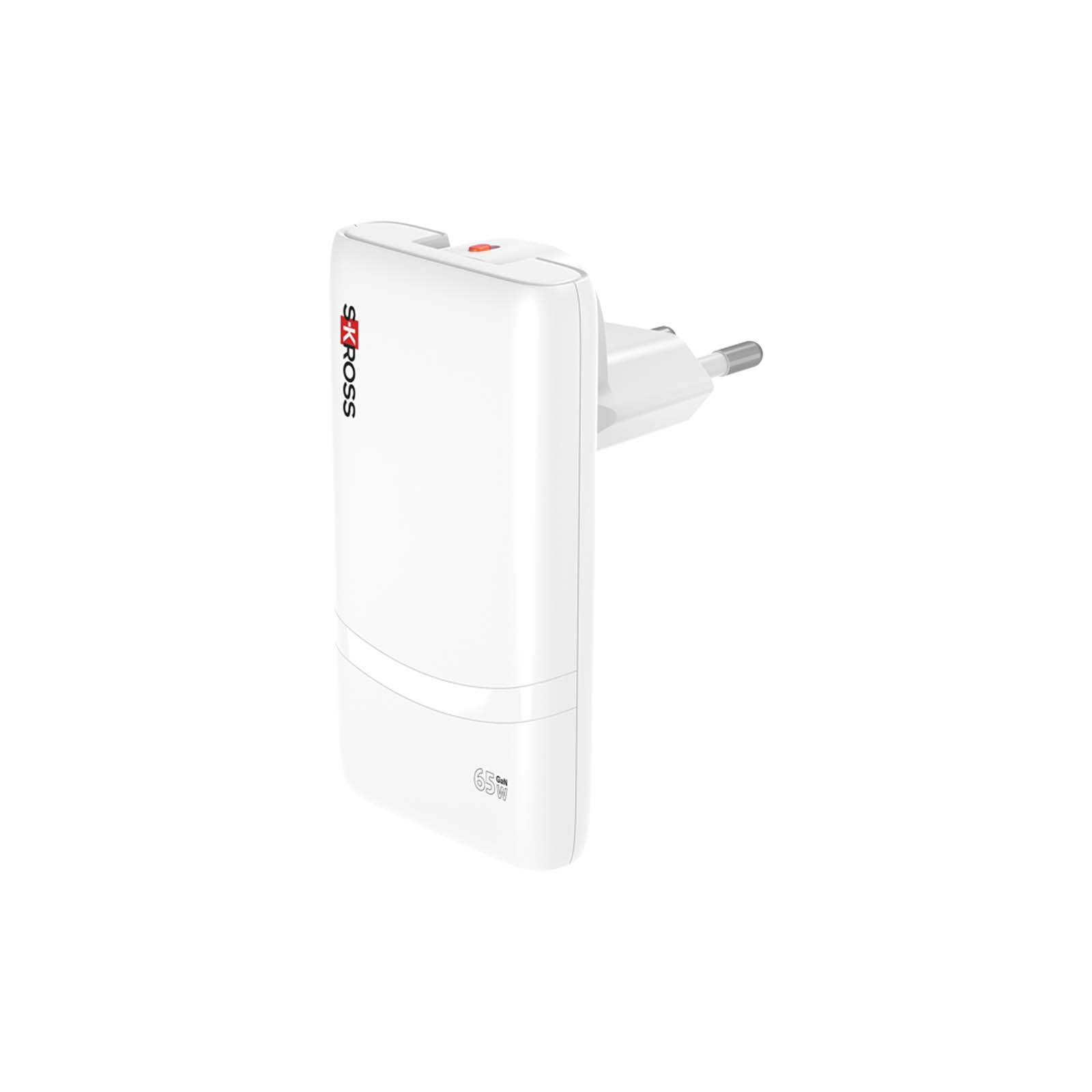 SKROSS® Klip Slim 65W Mehrfach-Ladegerät weiss