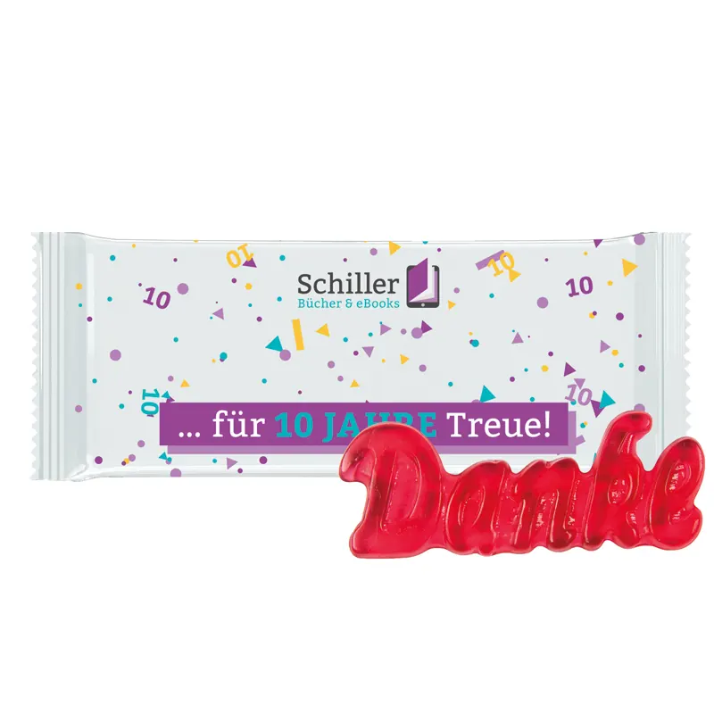 Trolli Fruchtgummi "Danke", Folie