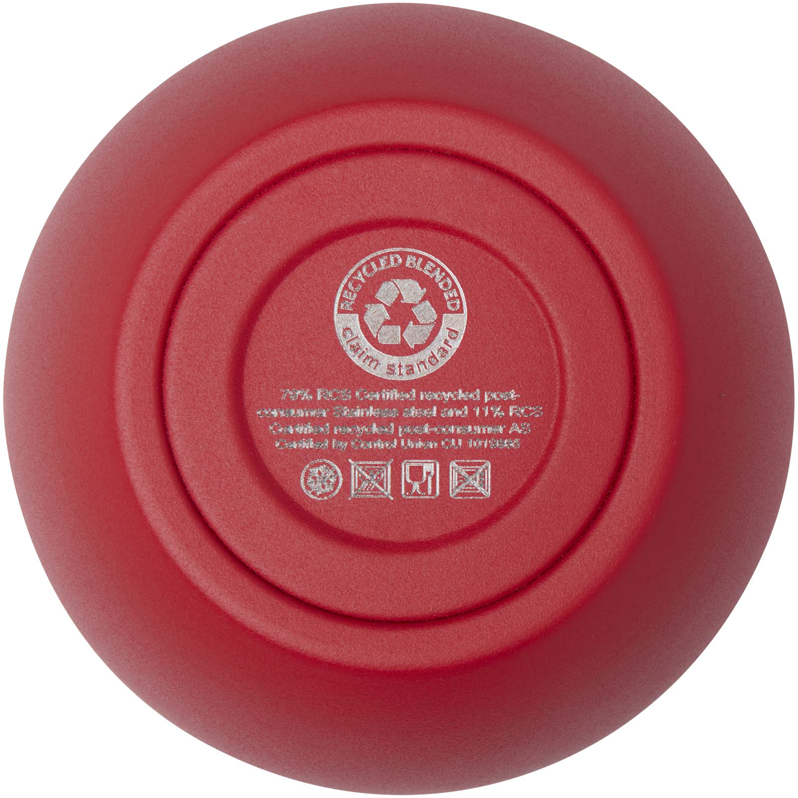 Corzo 350 ml RCS-zertifizierter Kupfer-Vakuum Isolierbecher aus recyceltem Edelstahl rot