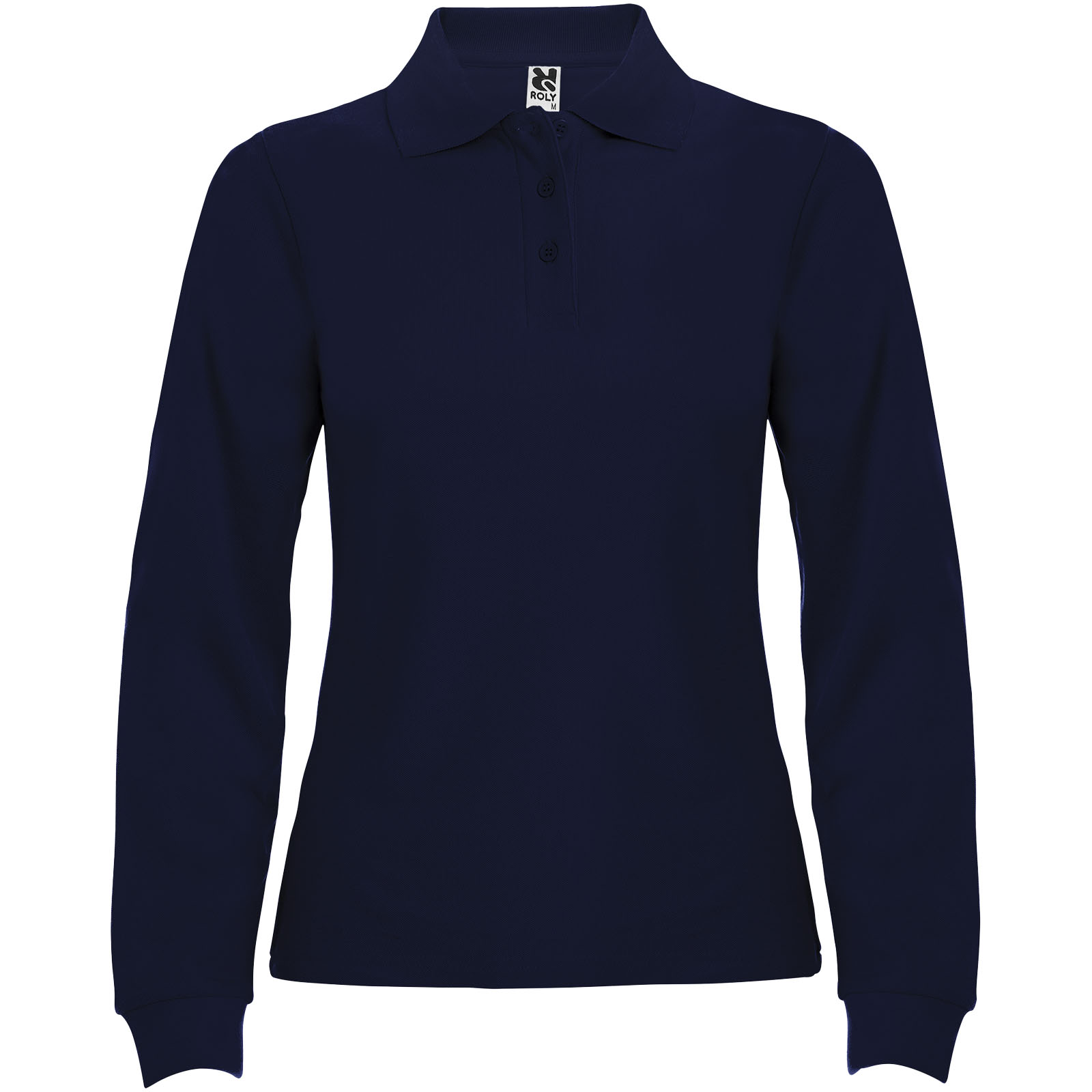Estrella 220 g/m² Langarm Poloshirt für Damen marineblau