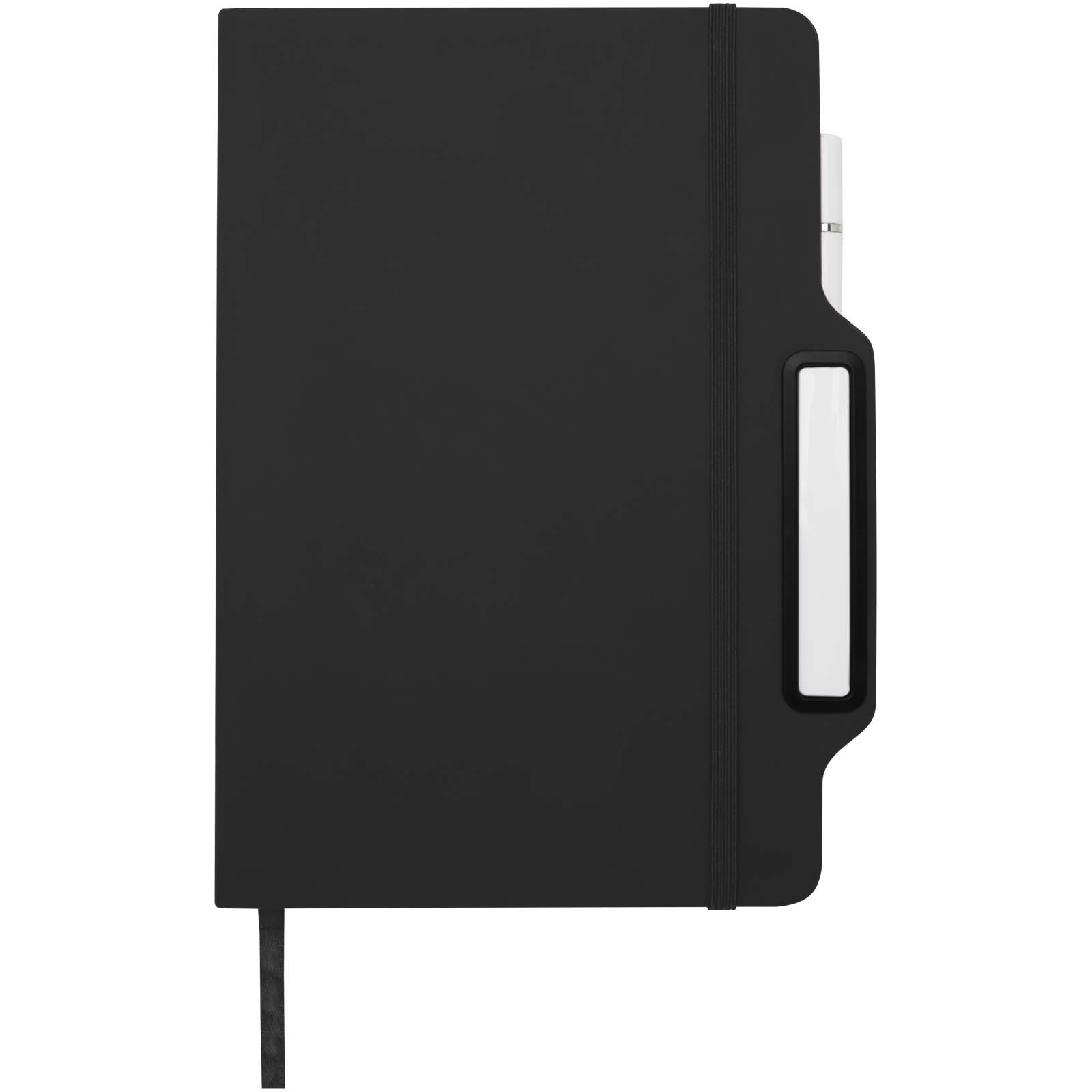 Nexus A5 Hardcover Notizbuch mit Kugelschreiber und Bleistiftset (schwarze Mine) schwarz