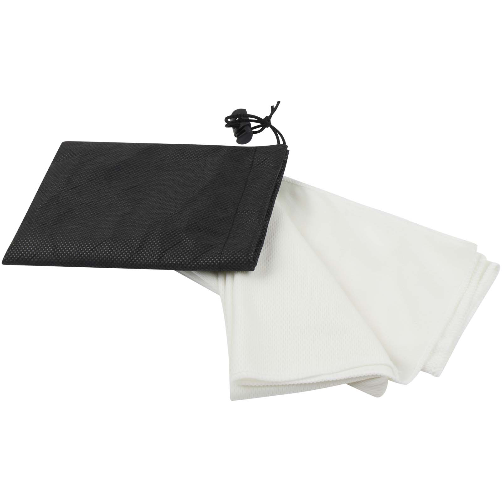 Lucas RPET Sporthandtuch 30 × 80 cm weiss