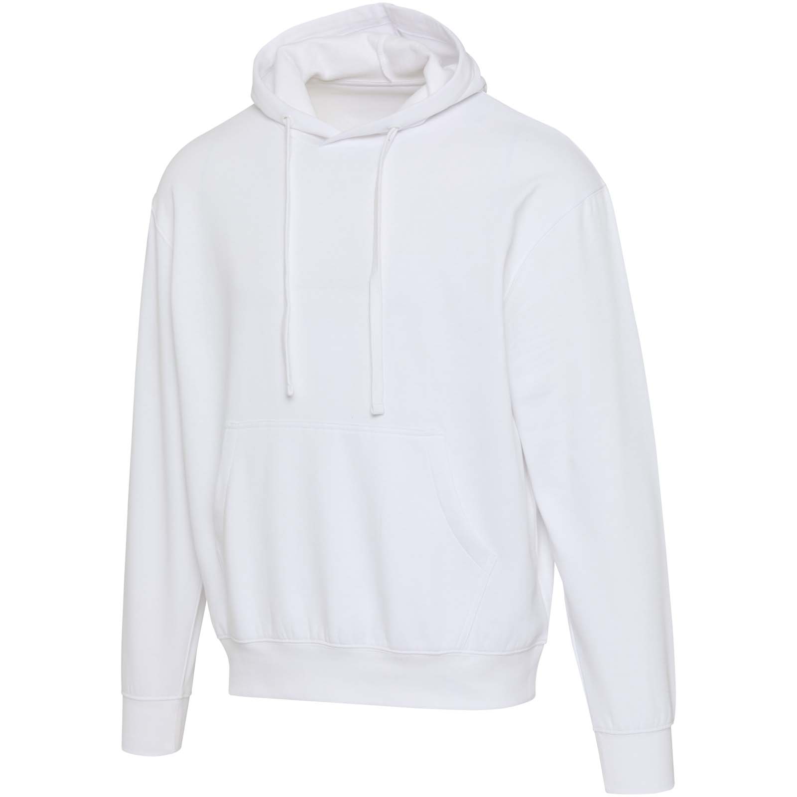 Boris Oversize Kapuzenpullover aus recycelter 280 g/m2 Bio Baumwolle (OCS), unisex weiss