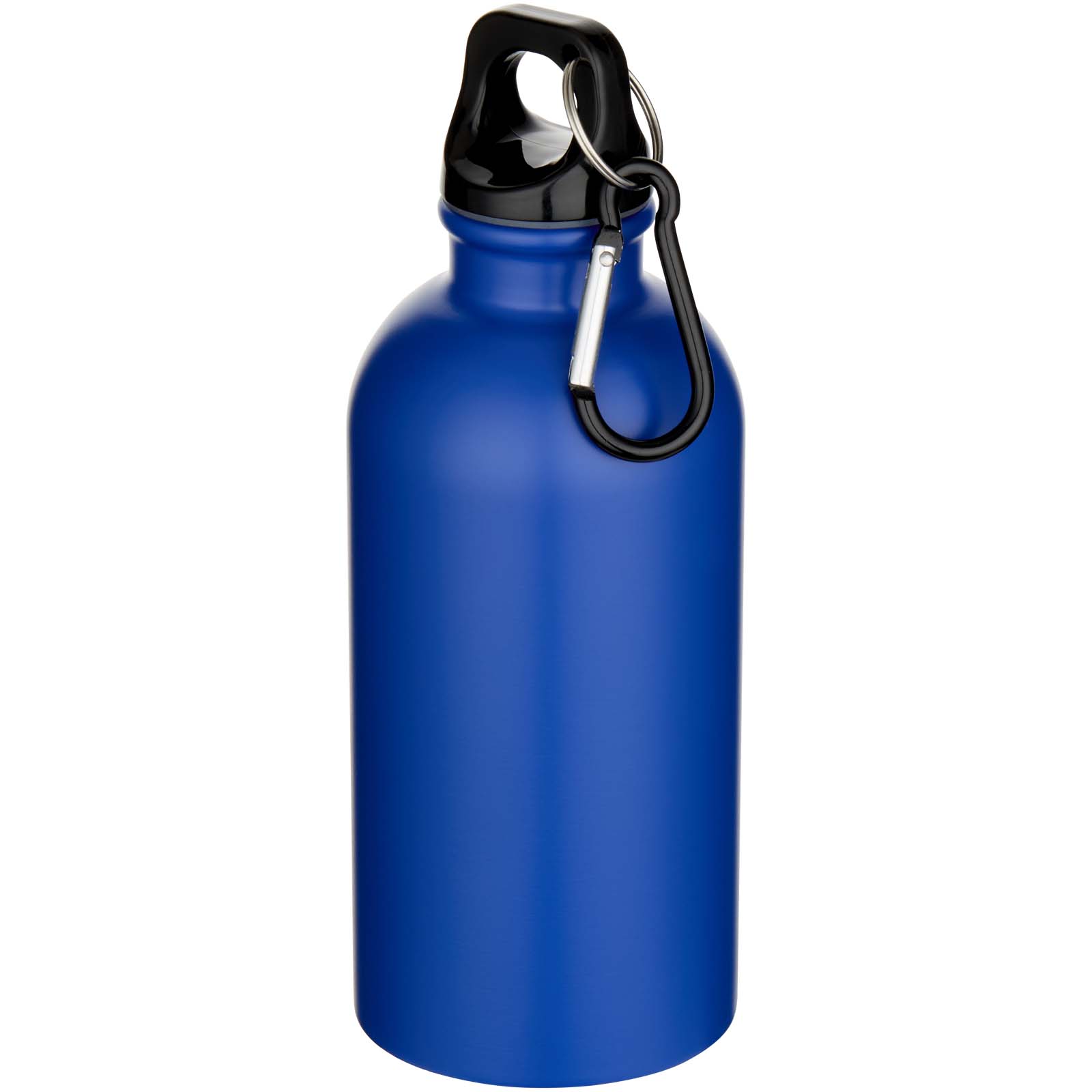 Oregon 400 ml matte RCS-zertifizierte einwandige Trinkflasche aus recyceltem Edelstahl mit Karabinerhaken royalblau