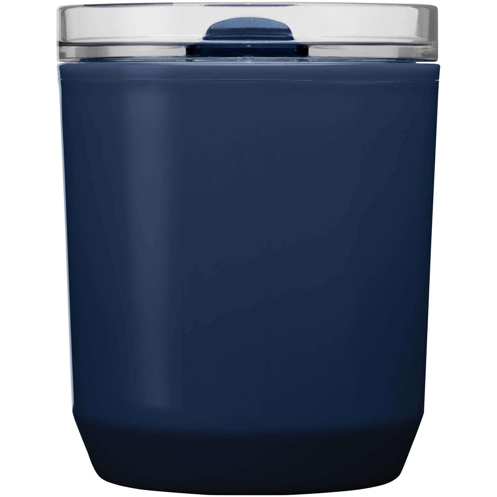 Hudson 180 ml doppelwandiger Becher aus recyceltem Kunststoff navy