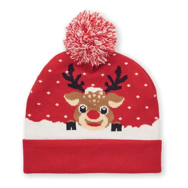 Weihnachtliche Strickmütze