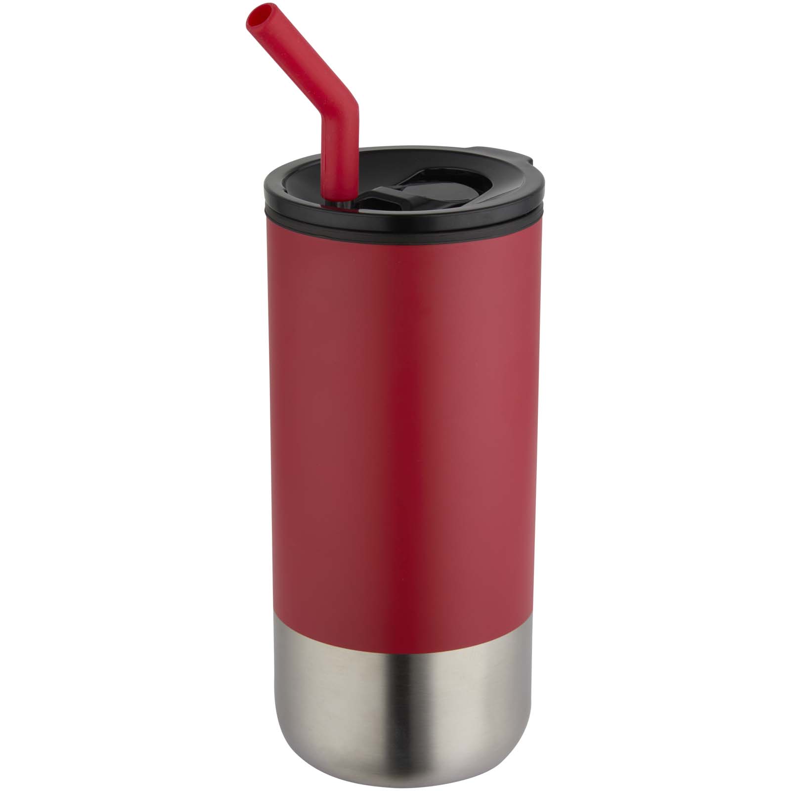 Grayson 480 ml RCS recycelter Isolierbecher mit Trinkhalm rot