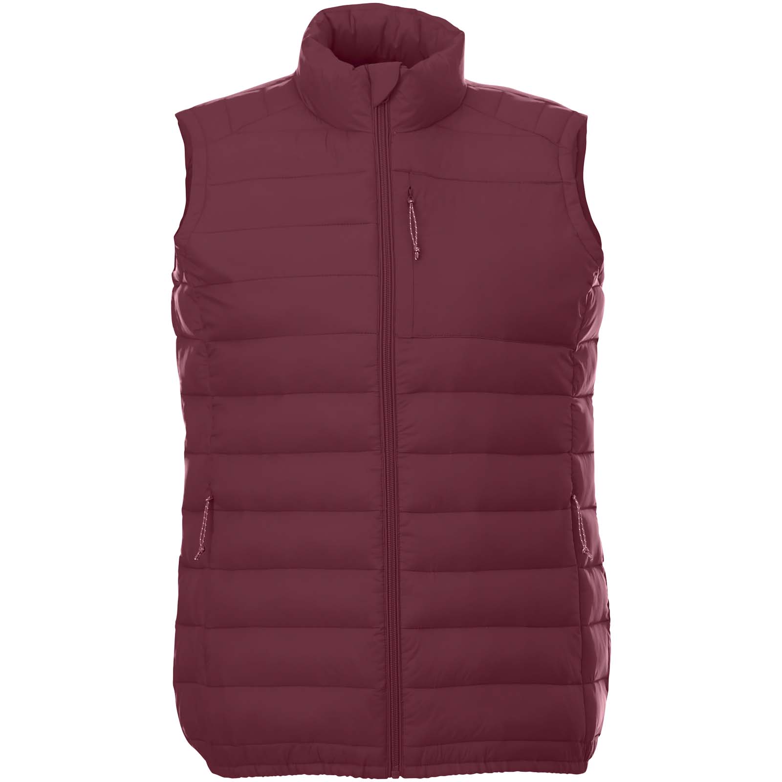 Pallas recycelter wattierter Bodywarmer für Damen Tiefes Burgunderrot