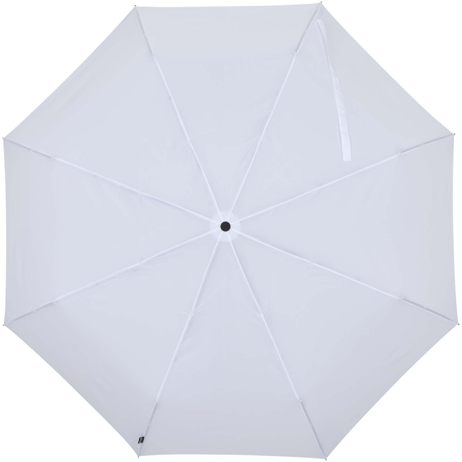 Gale 27" faltbarer RPET-Regenschirm mit automatischer Öffnungs- und Schließfunktion weiss