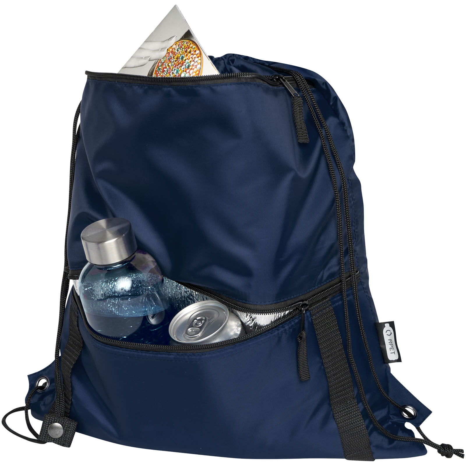 Adventure recycelte isolierter Sportbeutel 9L navy