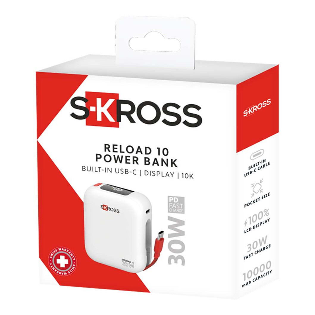 SKROSS® Reload 10.000 mAh Powerbank weiss