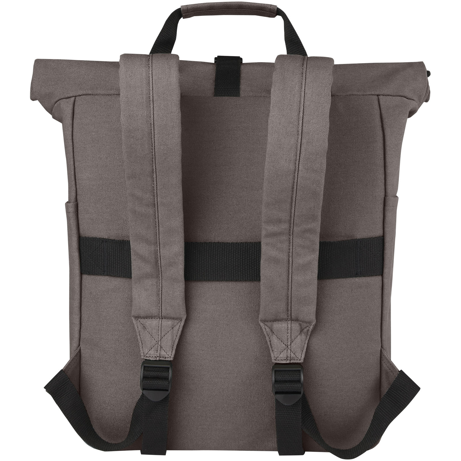 Joey 15" GRS Rolltop Laptoprucksack aus recyceltem Canvas 15 L grau