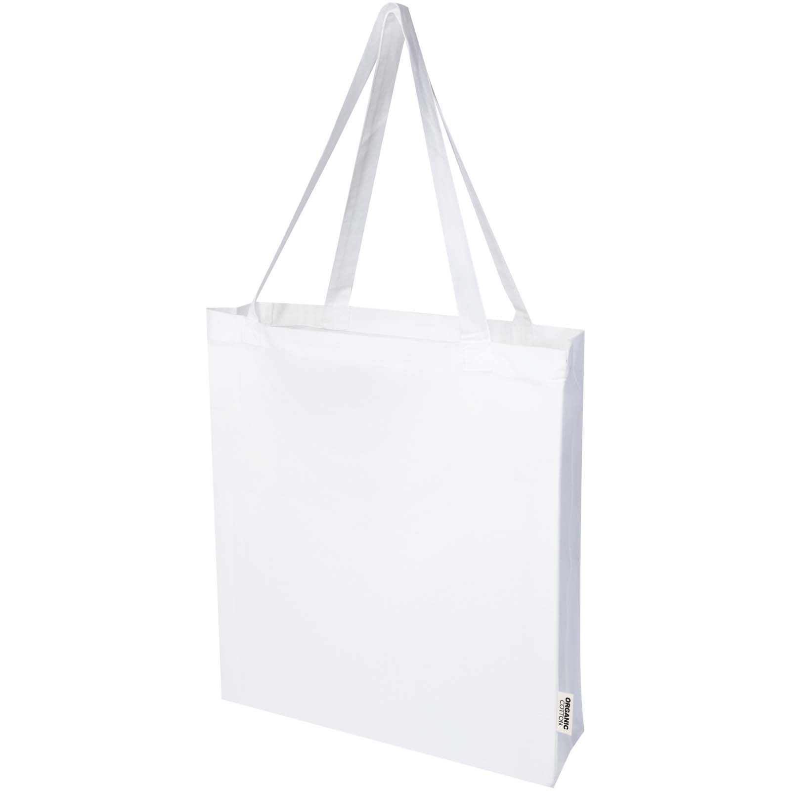 Odisha 180 g/m² OCS Bio Tragetasche mit Seitenfalten 14L weiss